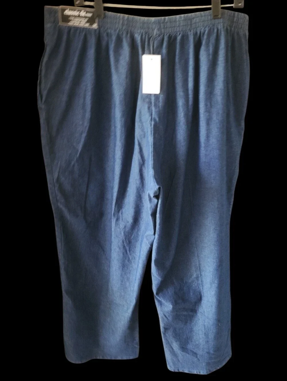 Alfred Dunner Plus Size Classics Denim Pull-On Pants Size 18 Nwt - Picture 3 of 4